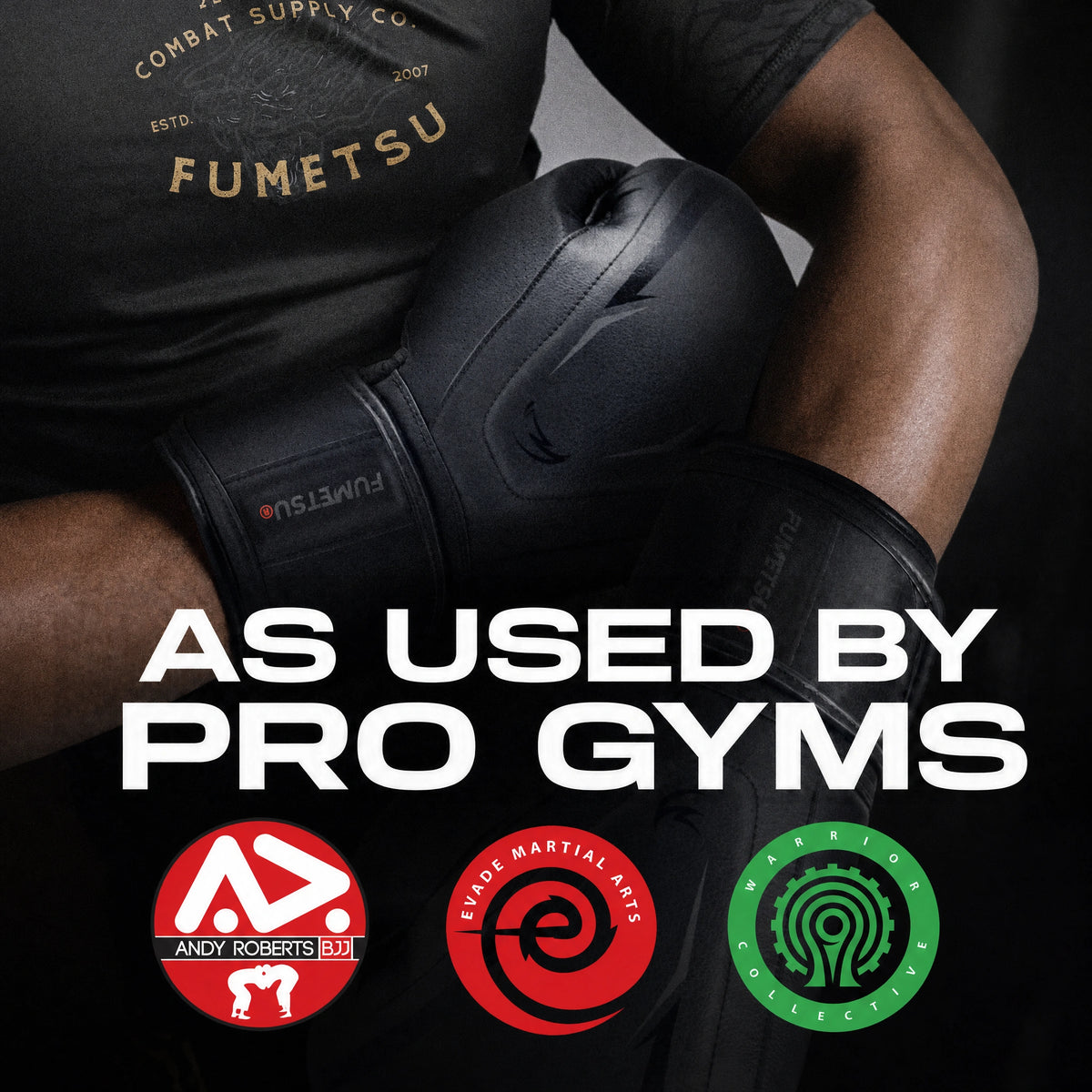 Fumetsu Ghost S3 Boxing Gloves Black/Black — pro gyms