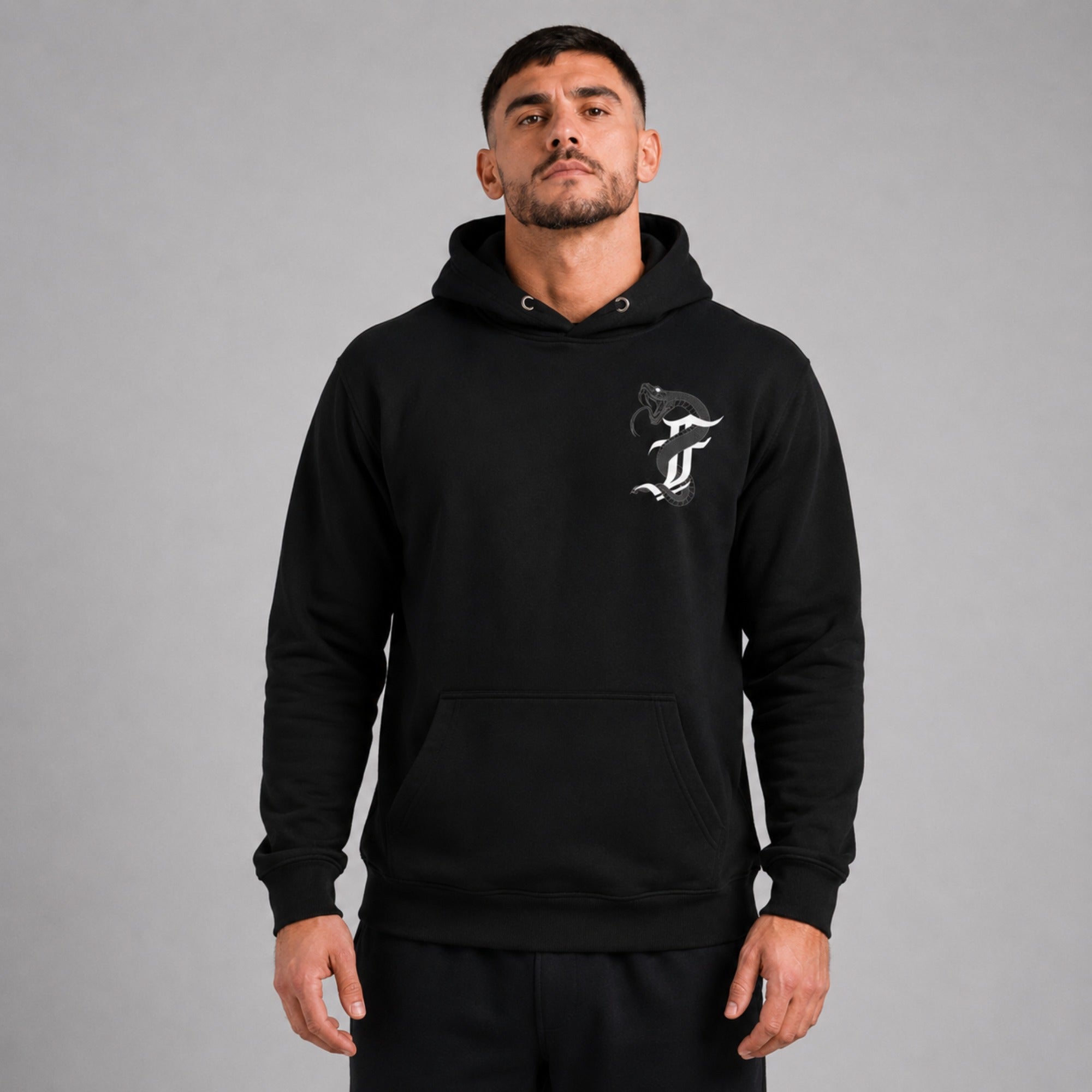 Anaconda Hoodie Black/Green Lifestyle 1