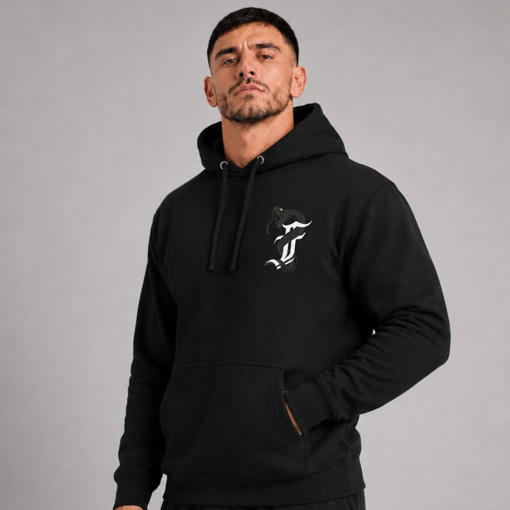 Anaconda Hoodie Black/Green Lifestyle 3