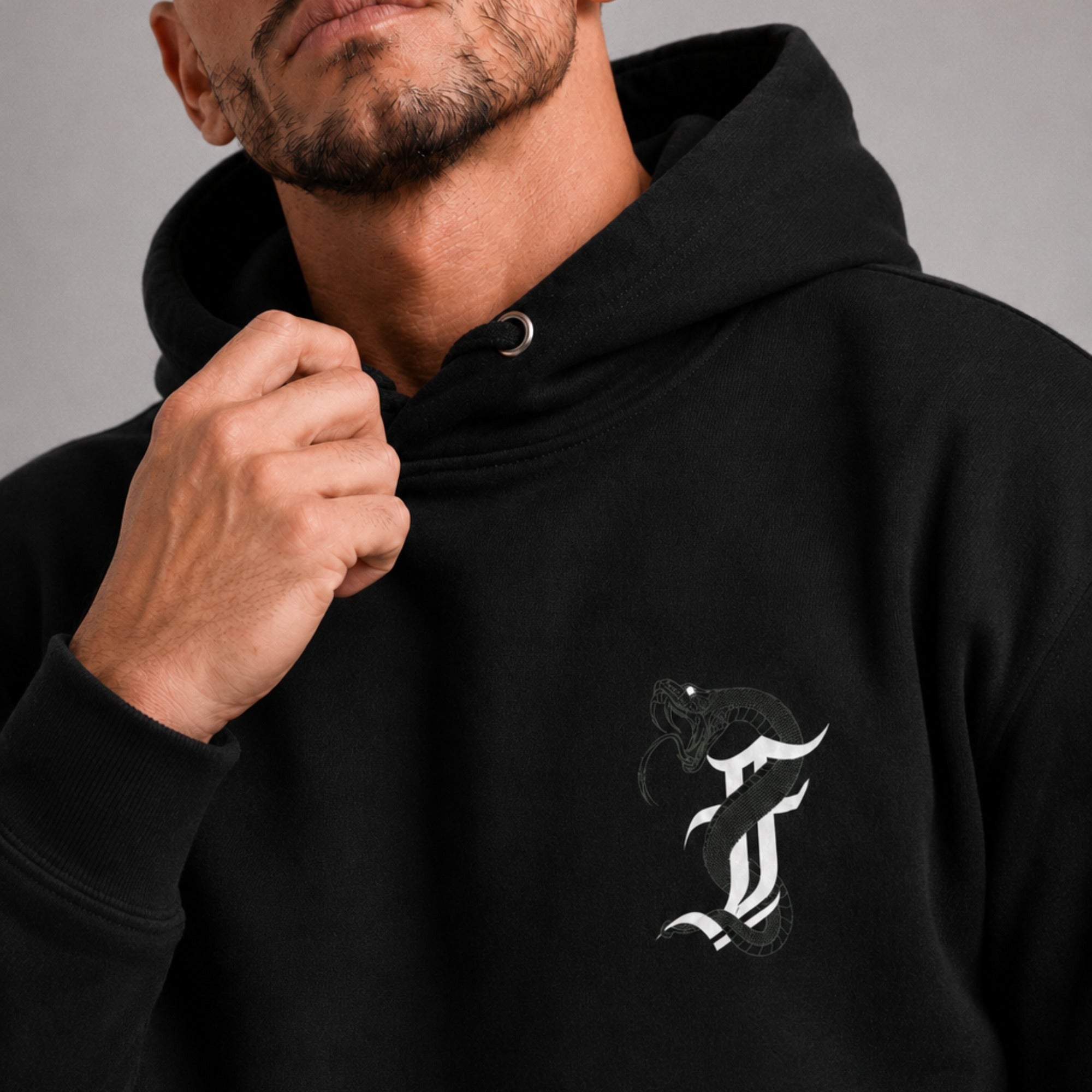 Anaconda Hoodie Black/Green Lifestyle 4