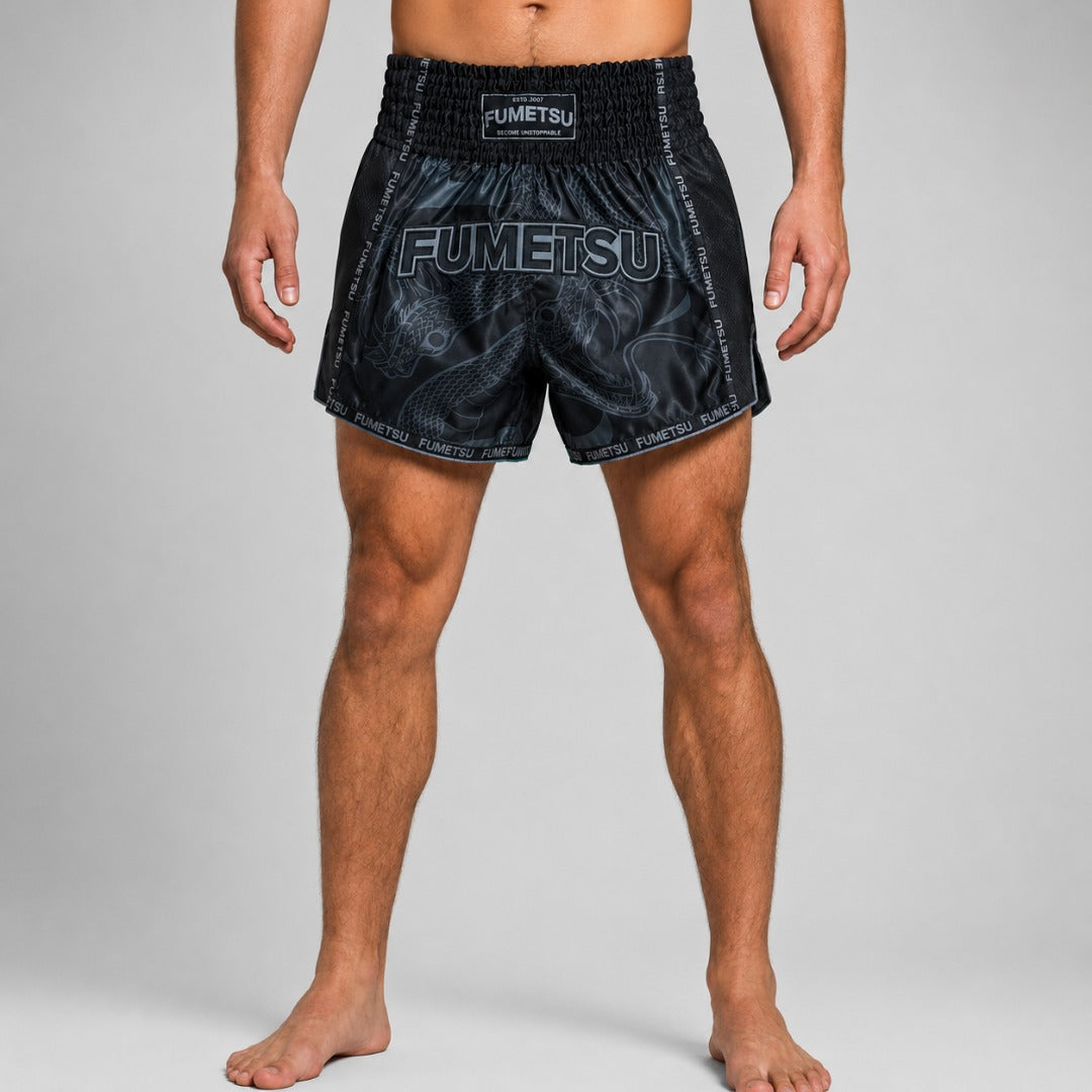 Anaconda Muay Thai Shorts Black/Black
