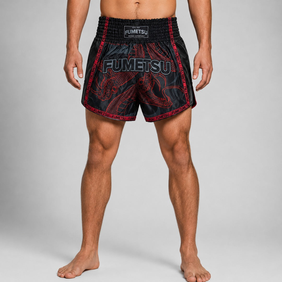 Anaconda Muay Thai Shorts Black/Red