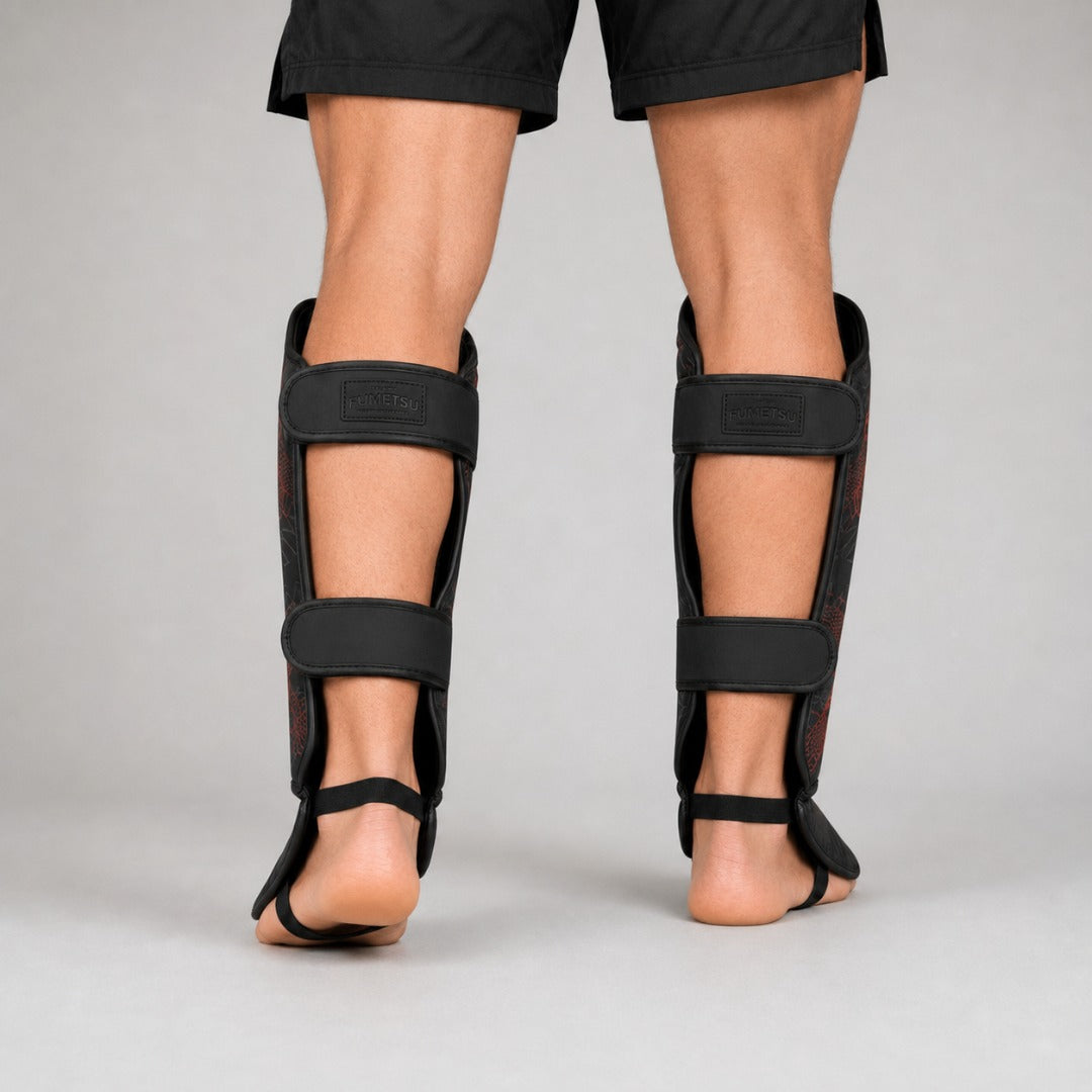 Anaconda Shin/Instep Guards Black/Red Lifestyle 4