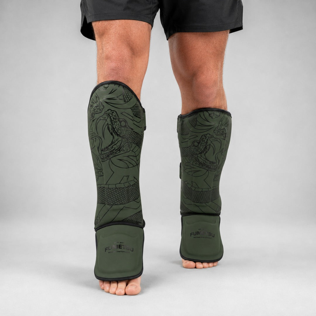 Anaconda Shin/Instep Guards Khaki/Black Lifestyle 3