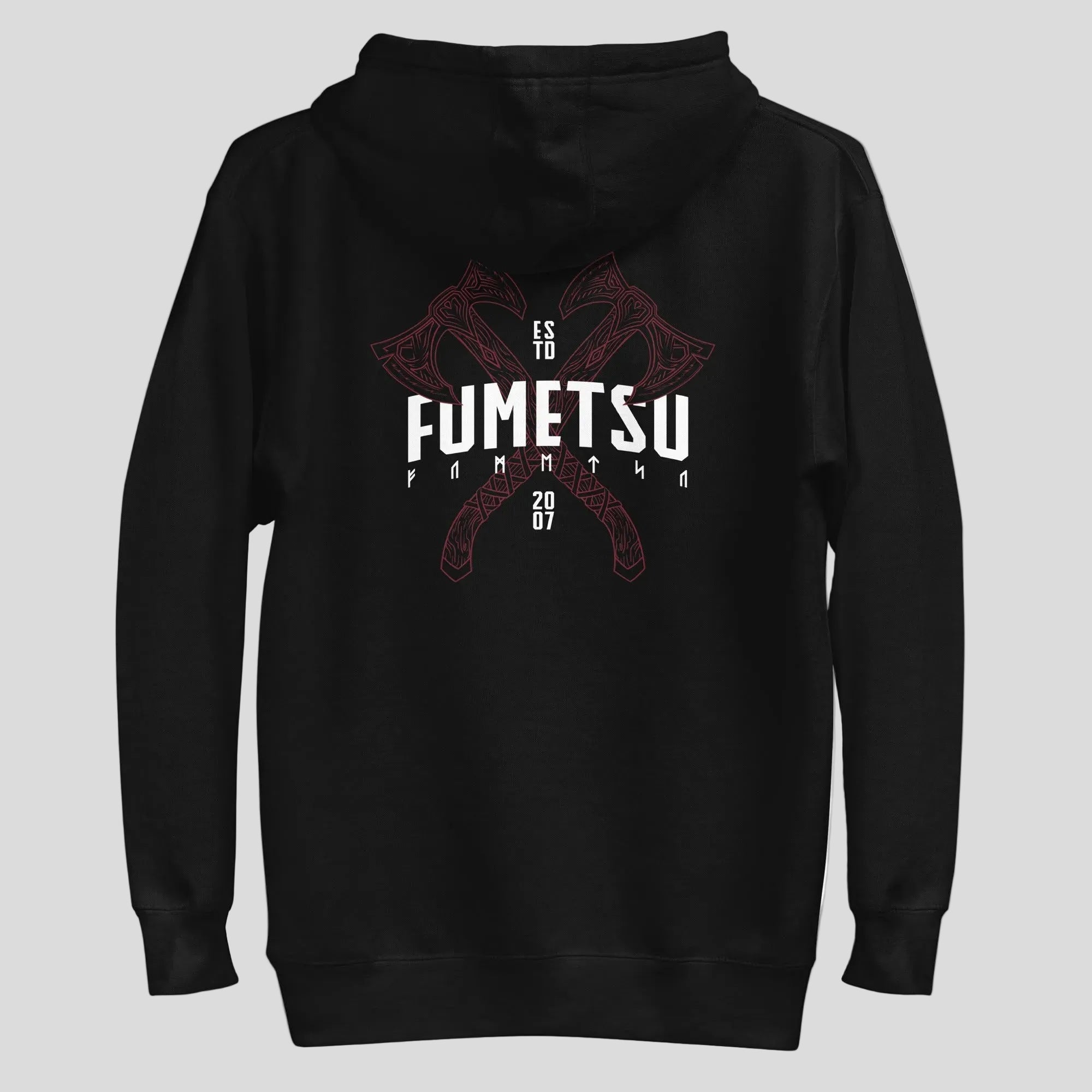 Berserker Hoodie Black/Red Back