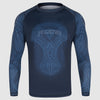Rashguard à manches longues bleu/noir Mjolnir