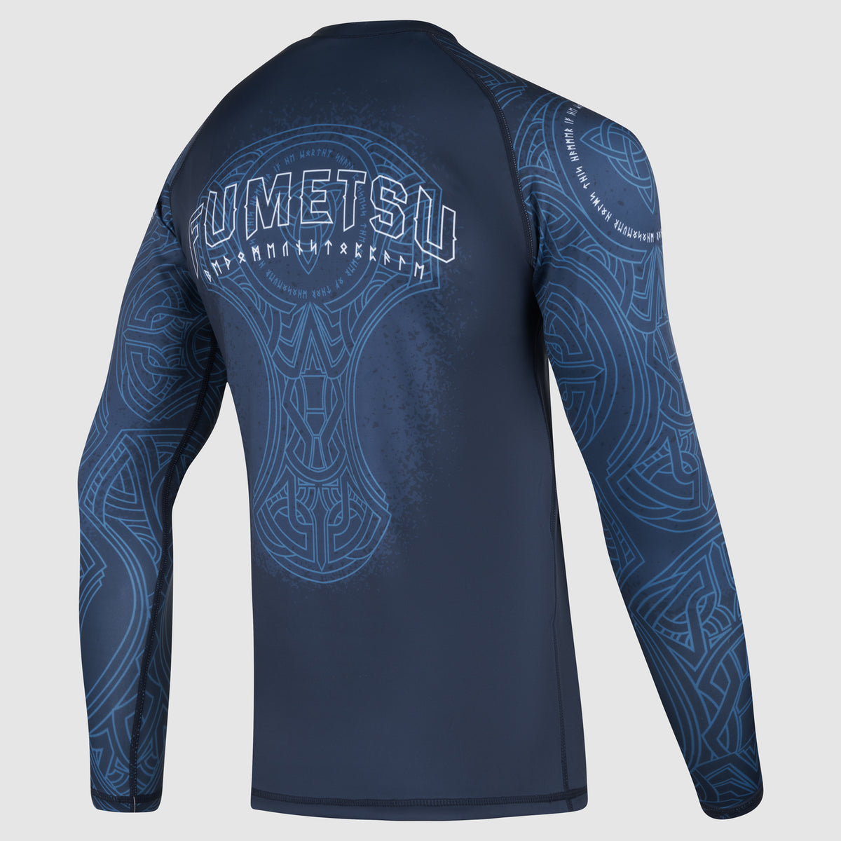 Blue/Black Mjolnir Long Sleeve Rash Guard - Fumetsu