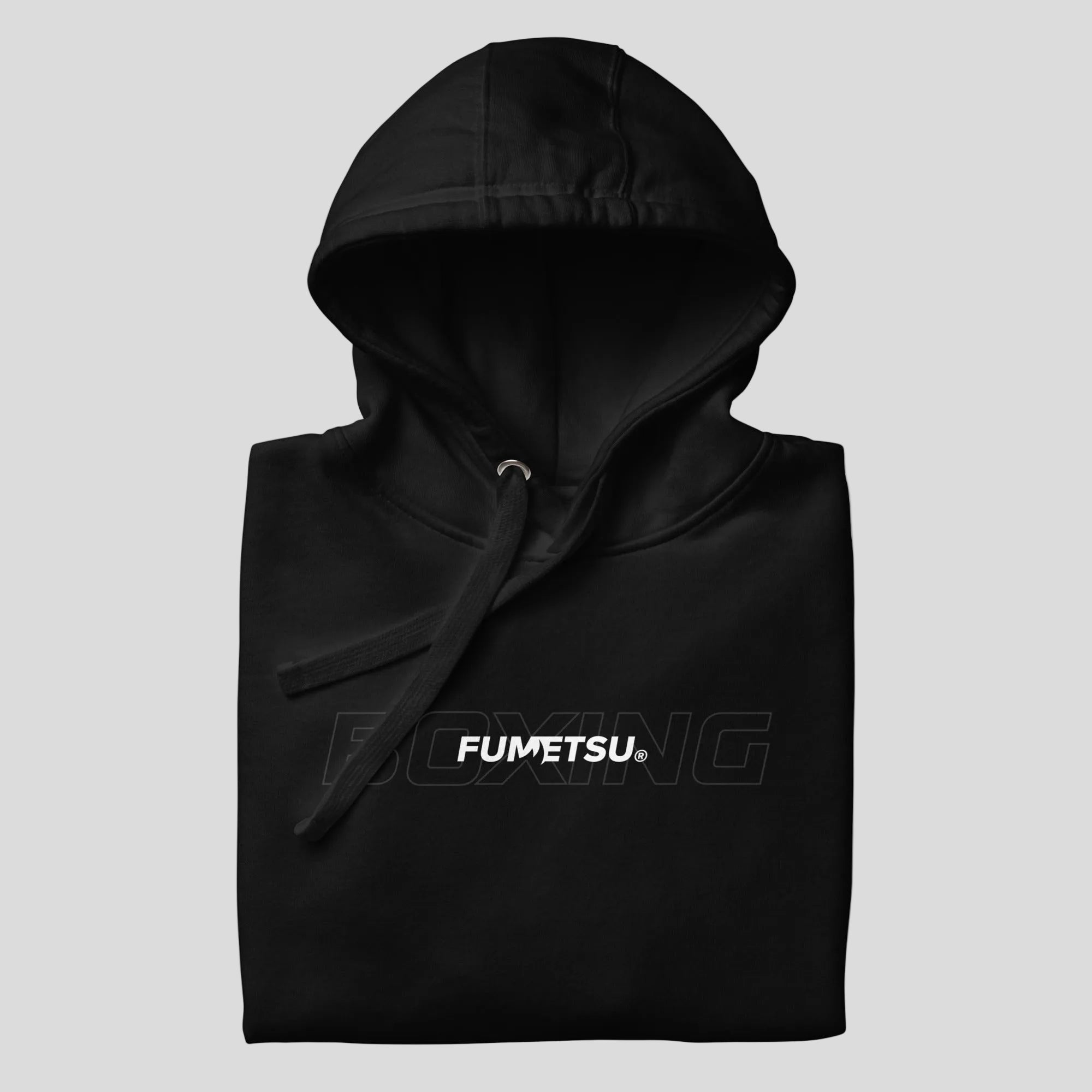 Boxing Discipline Hoodie Black Folded