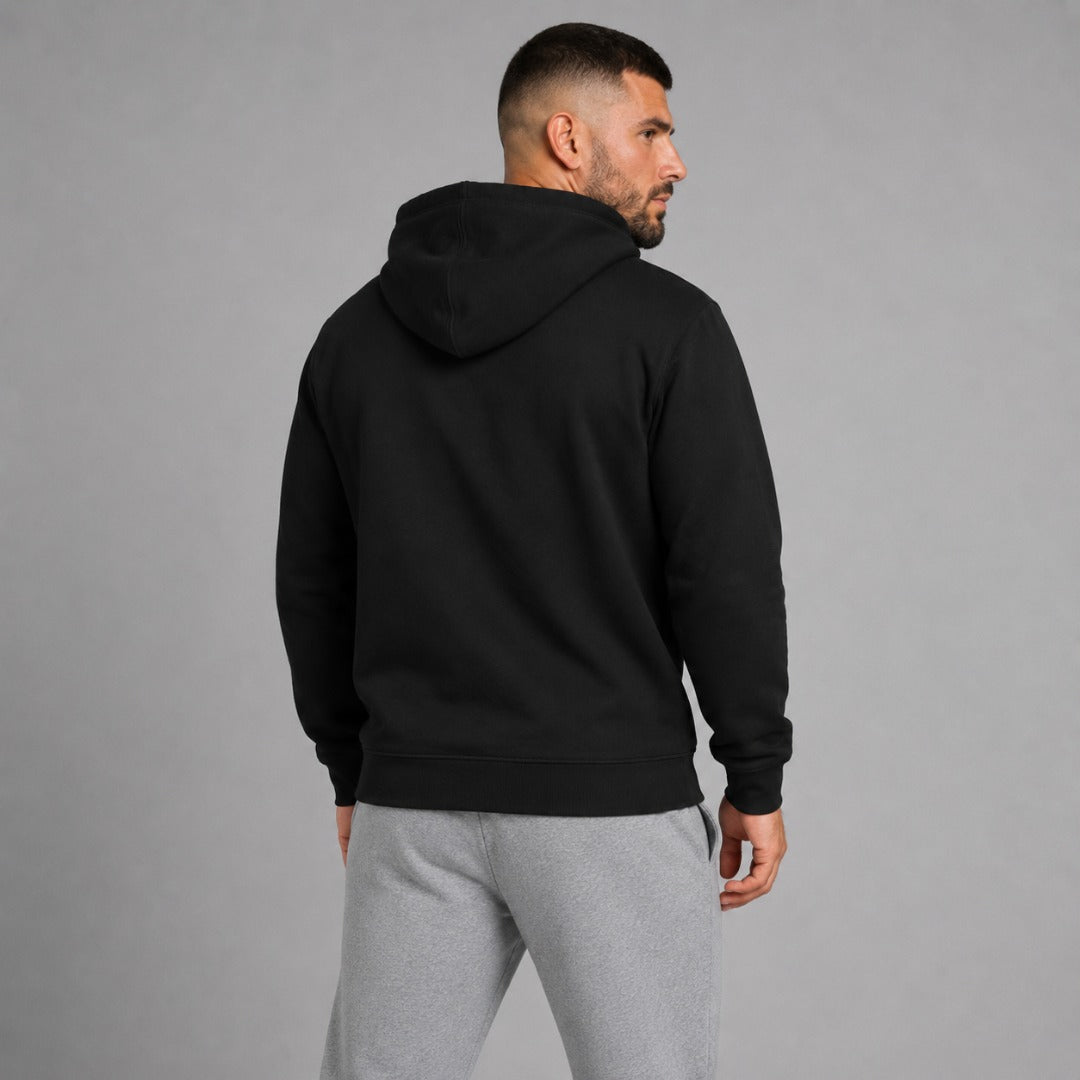 Brushed Metal Hoodie Black