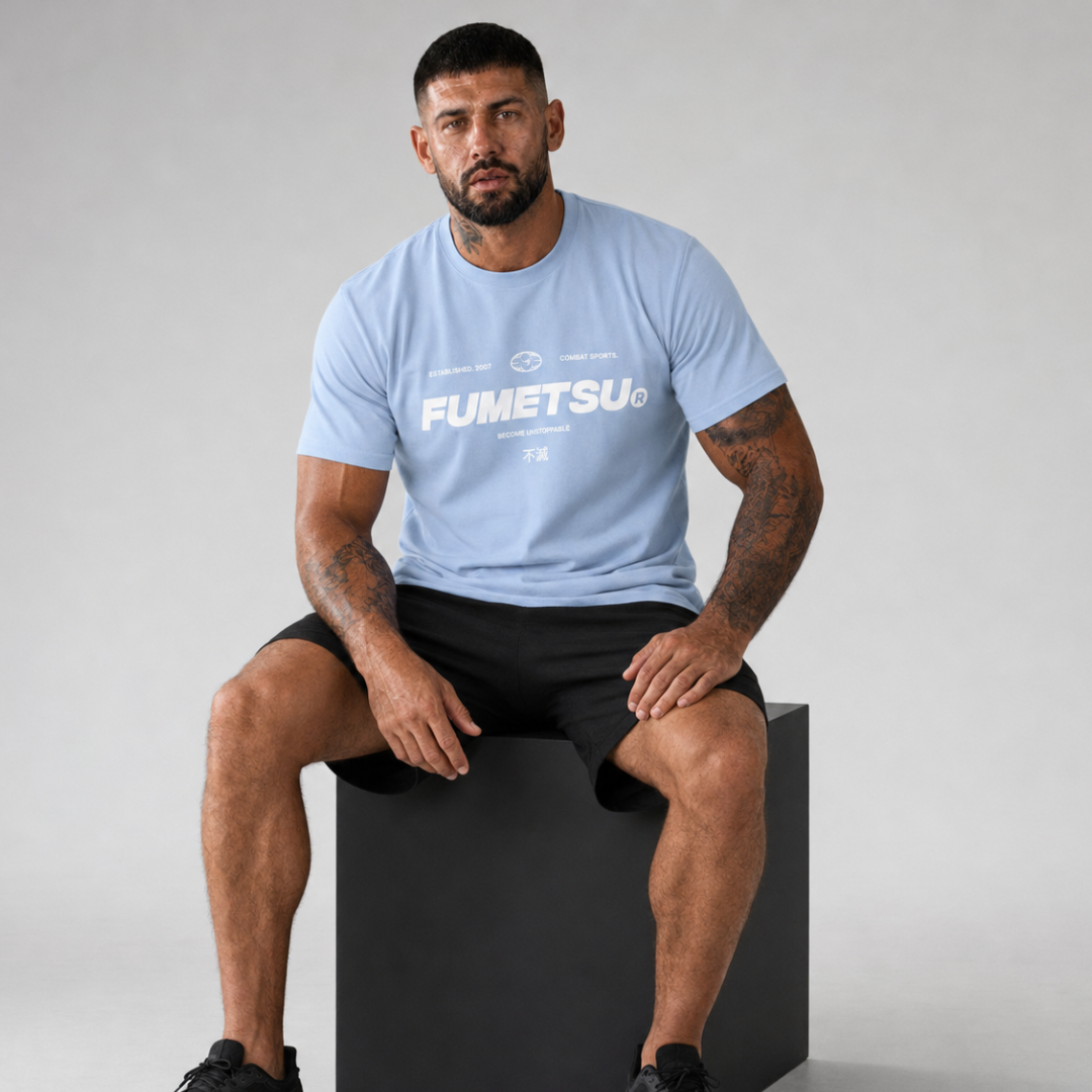 Combat Core T-Shirt Blue Lifestyle 3