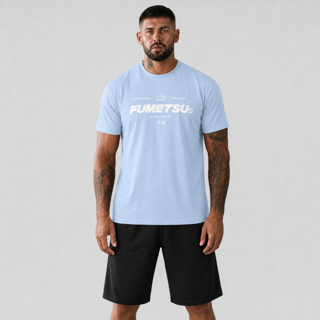 Combat Core T-Shirt Blue Lifestyle 4