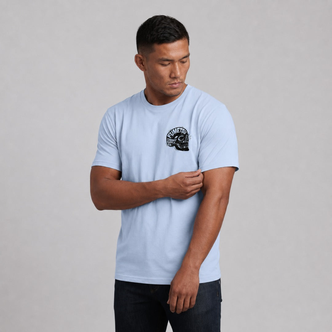 Combat Mind T-Shirt Blue Lifestyle 1