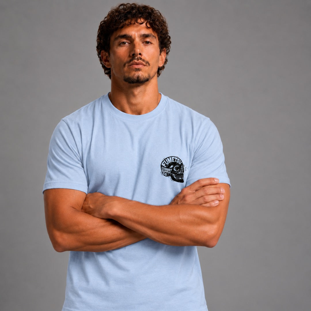 Combat Mind T-Shirt Blue Lifestyle 3