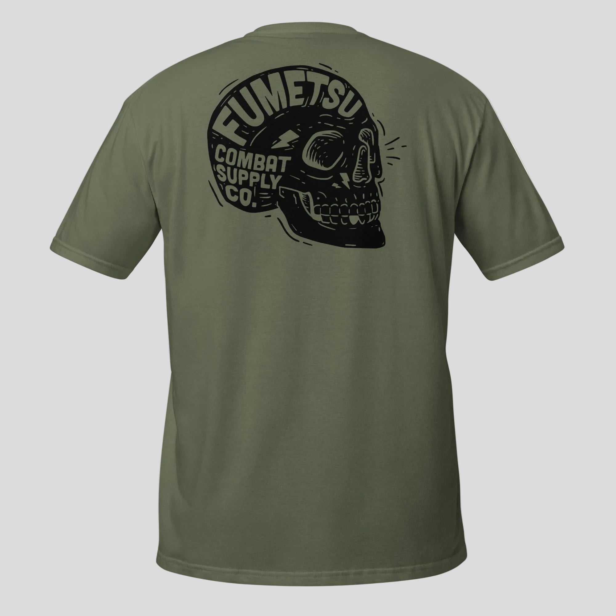Combat Mind T-Shirt Khaki Back