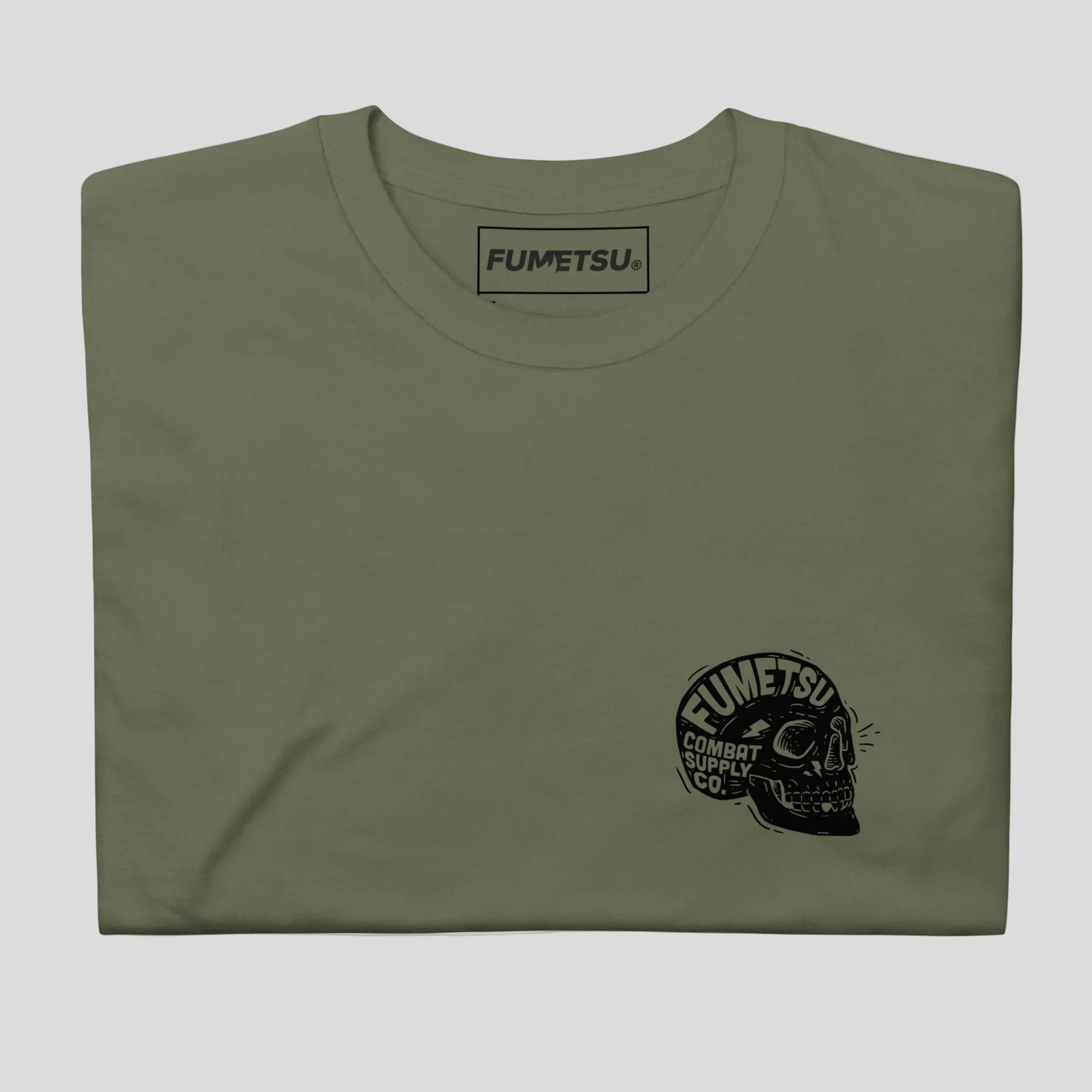 Combat Mind T-Shirt Khaki Folded