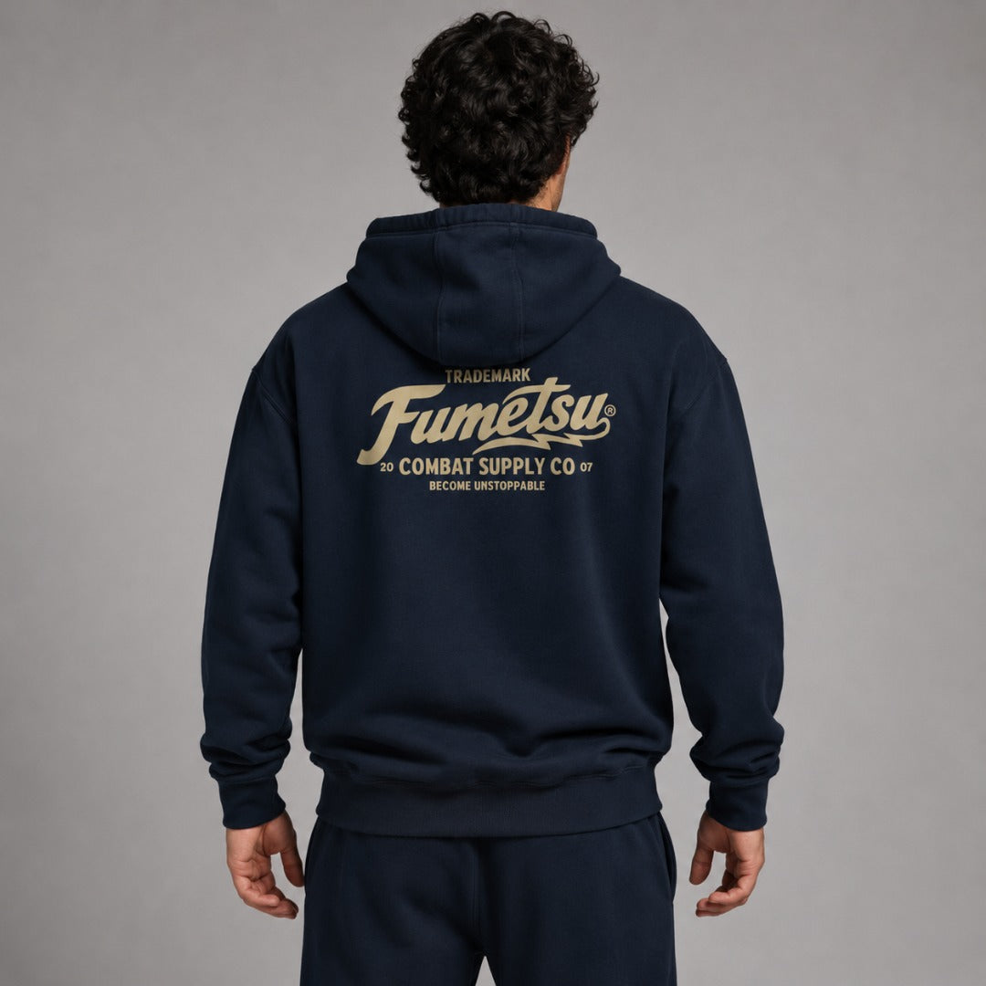 Combat Supply Co. Hoodie Navy/Gold