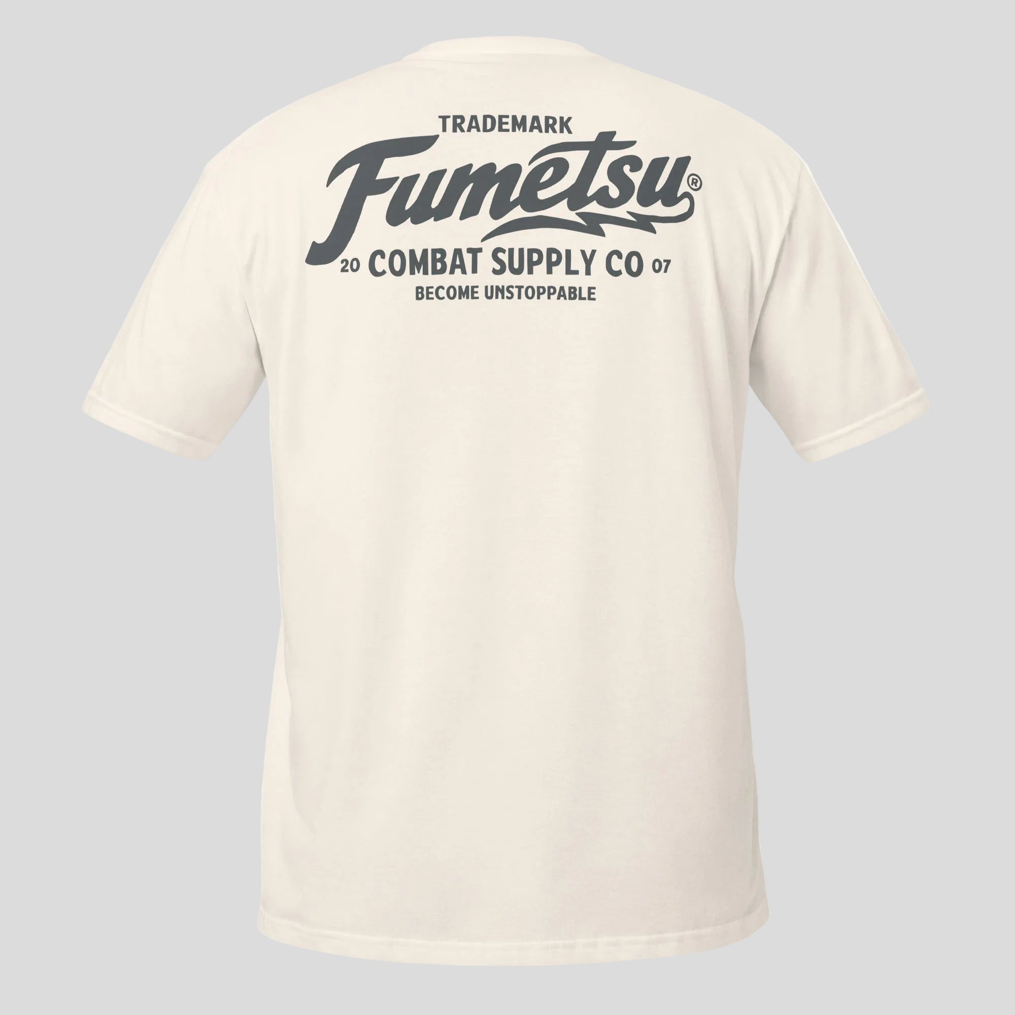 Combat Supply Co. T-Shirt Natural/Grey Back