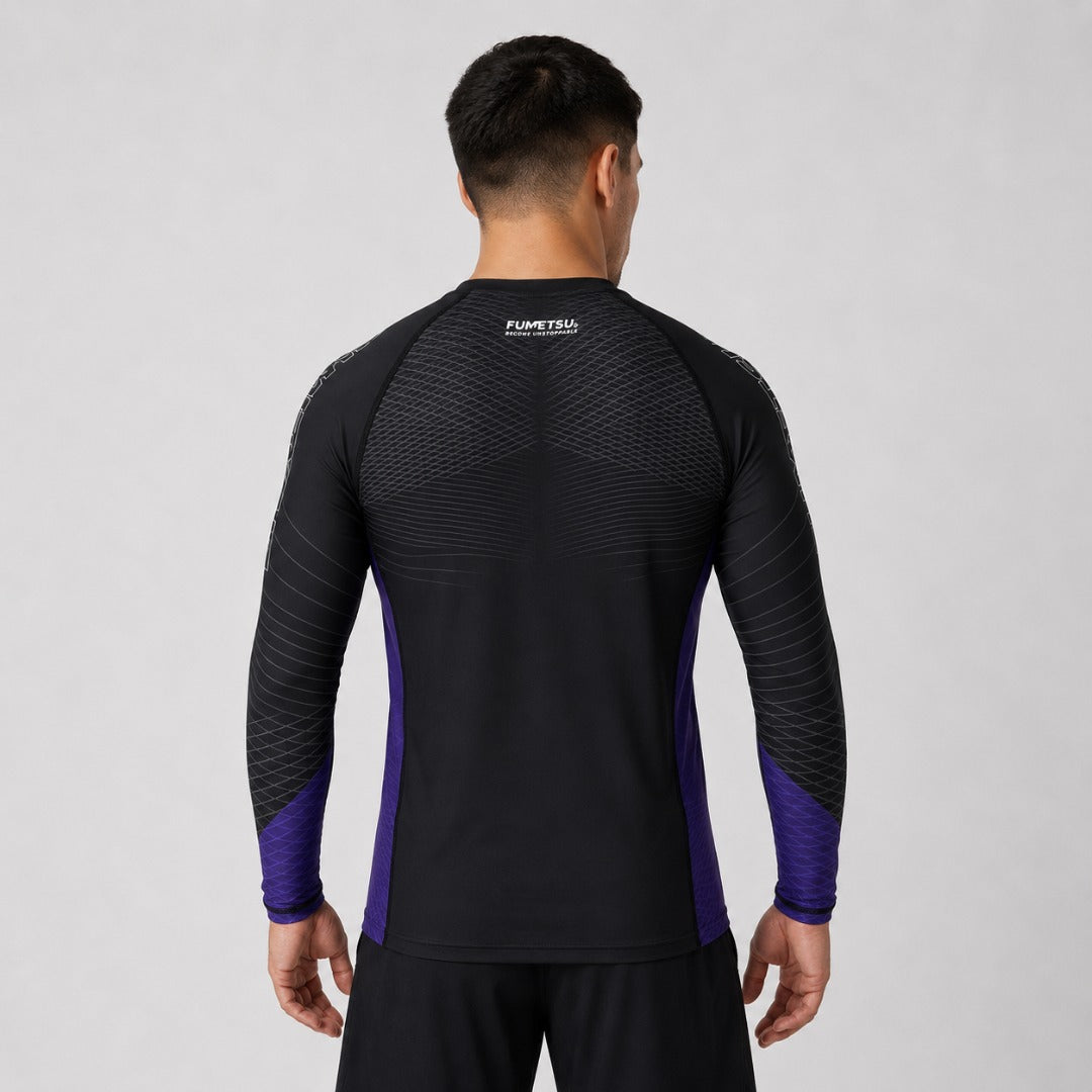 Schwarz/lila Competitor MK2 Langarm-Rashguard