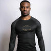 Dragon Slayer Long Sleeve Rash Guard Black/Gold