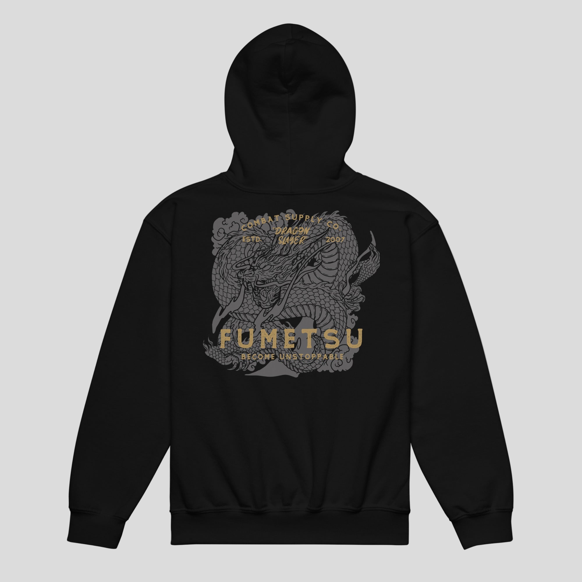 Dragon Slayer Kids Hoodie Black Back