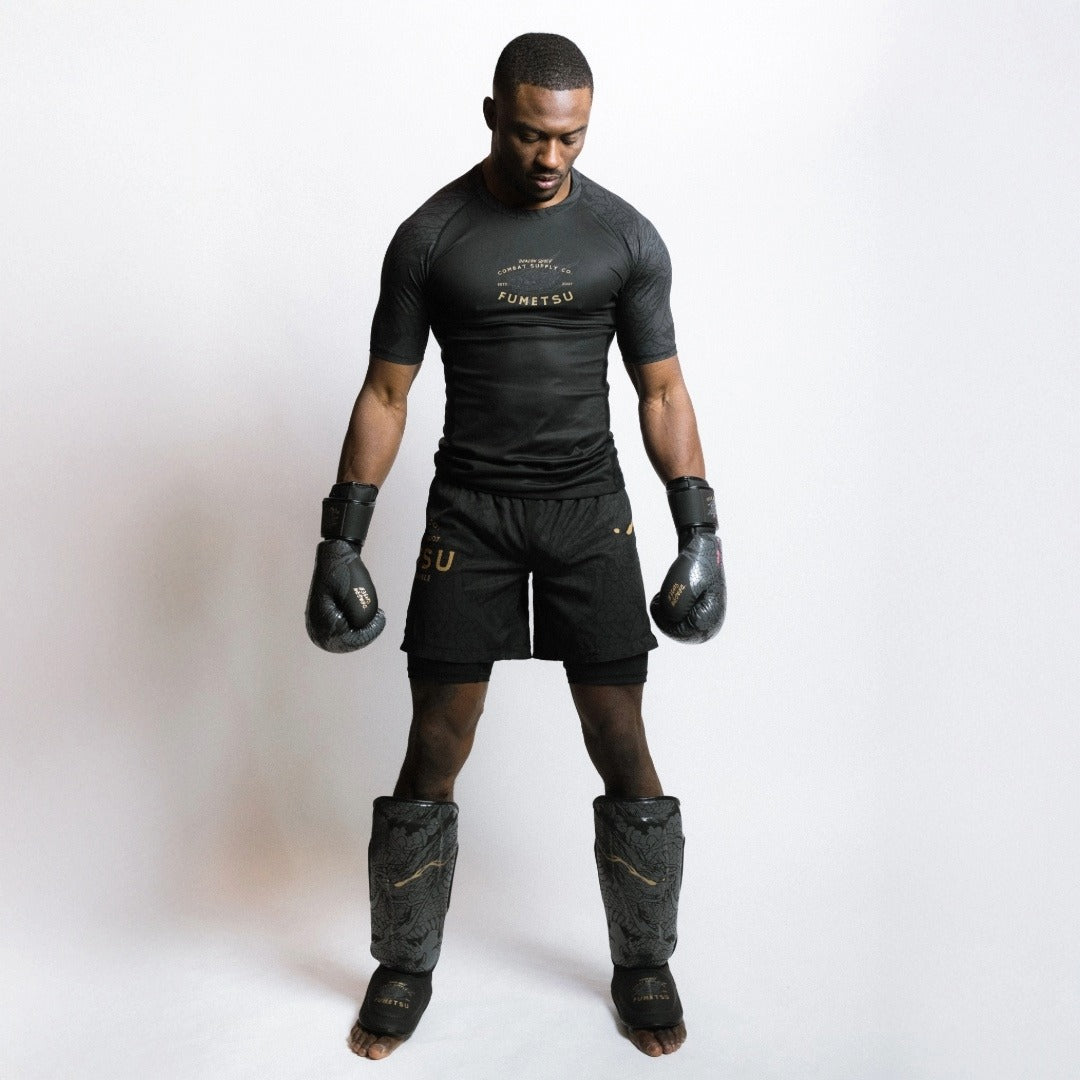 Dragon Slayer Shin Guards Black/Gold