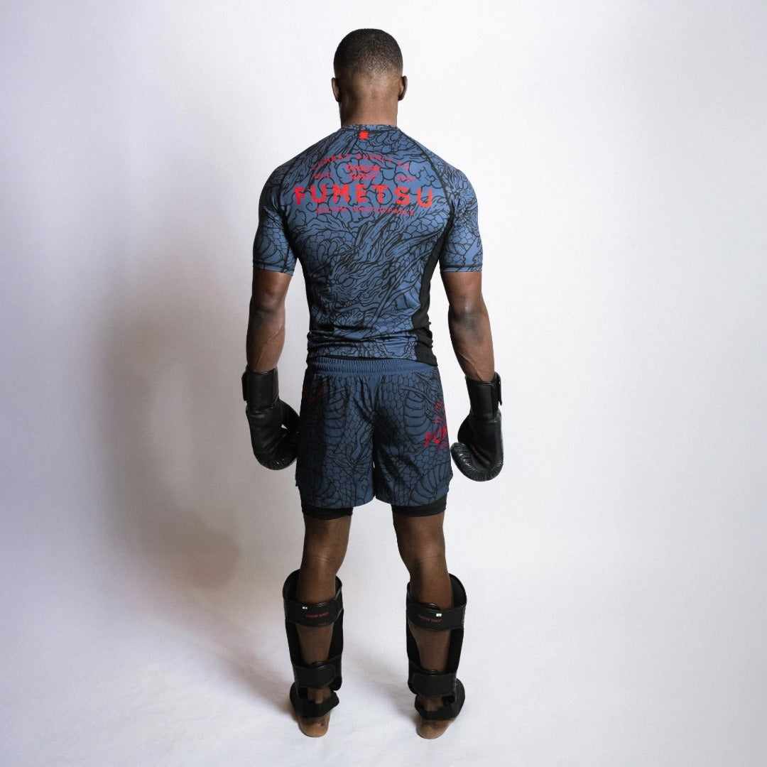 Dragon Slayer Shin Guards Blue/Black/Red