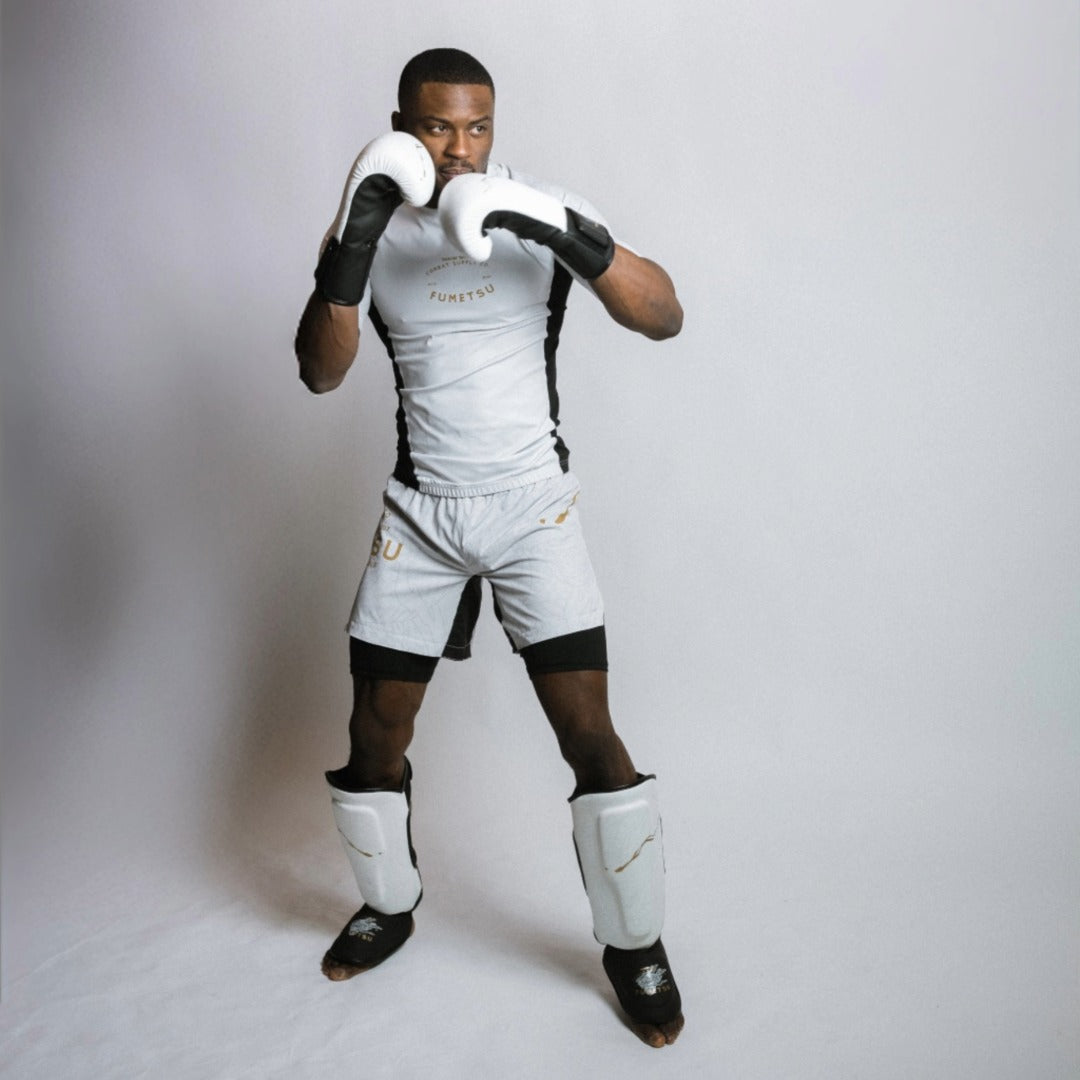 Dragon Slayer Shin Guards White/Black/Gold
