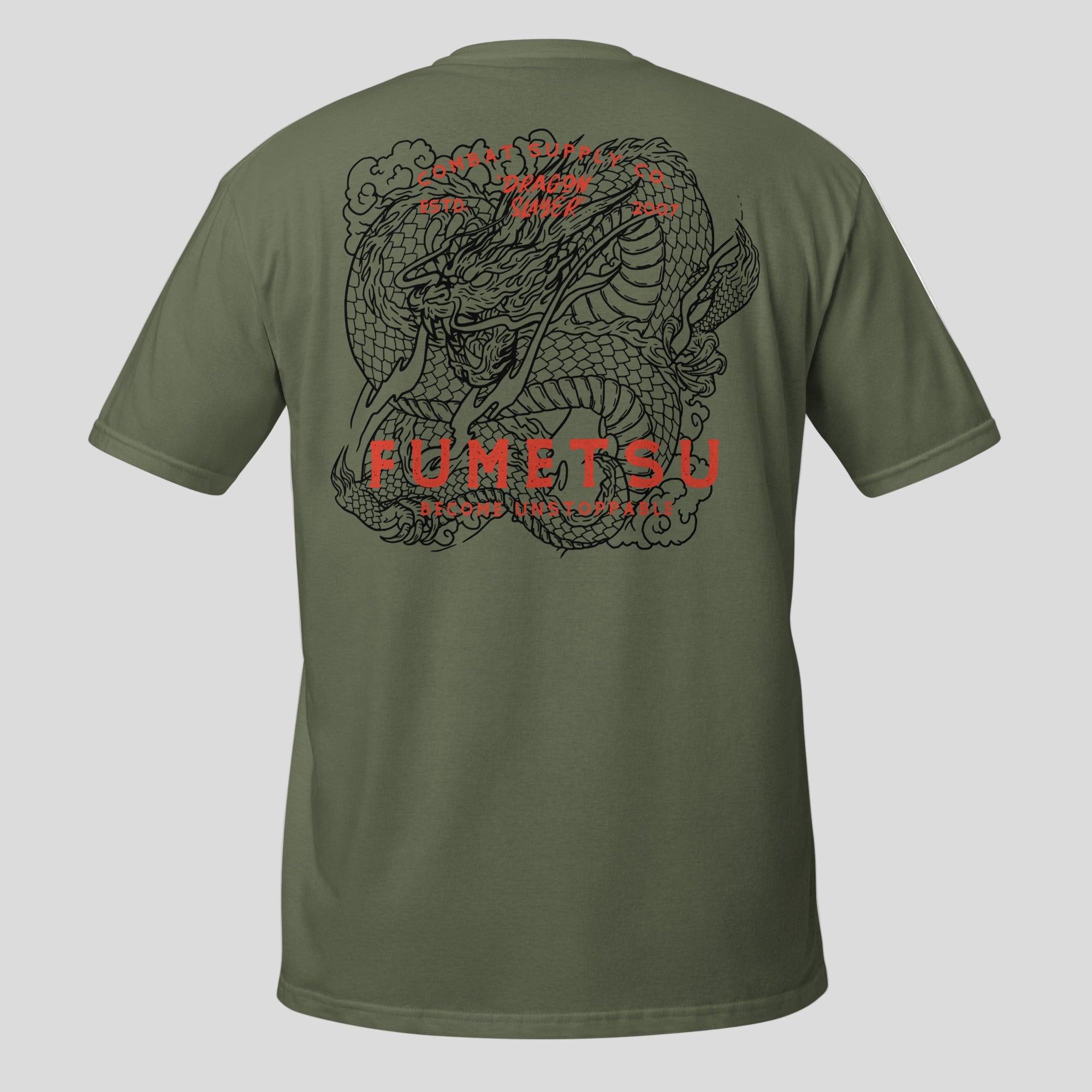 Dragon Slayer T-Shirt Khaki Back