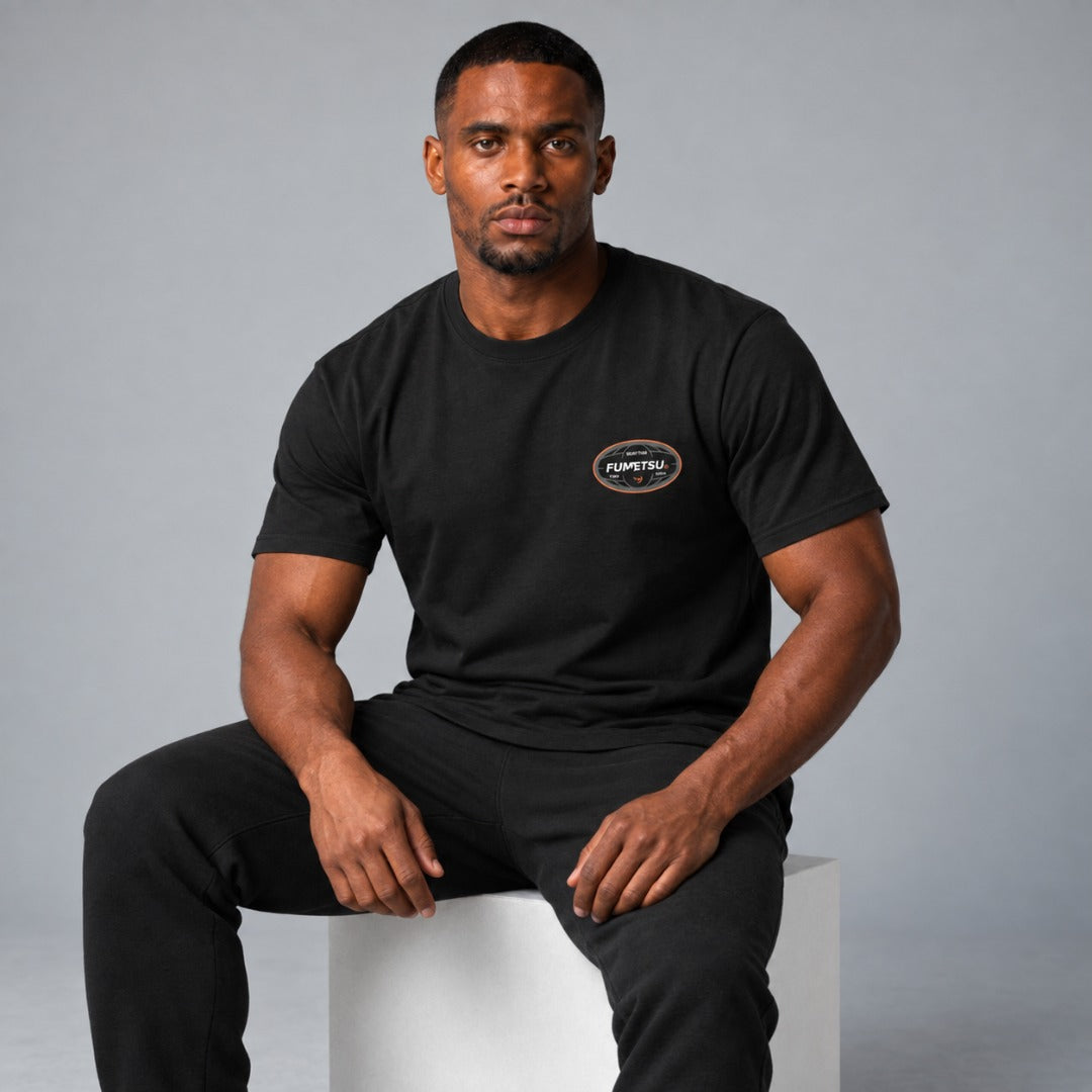 FMT1 T-Shirt Black Seated