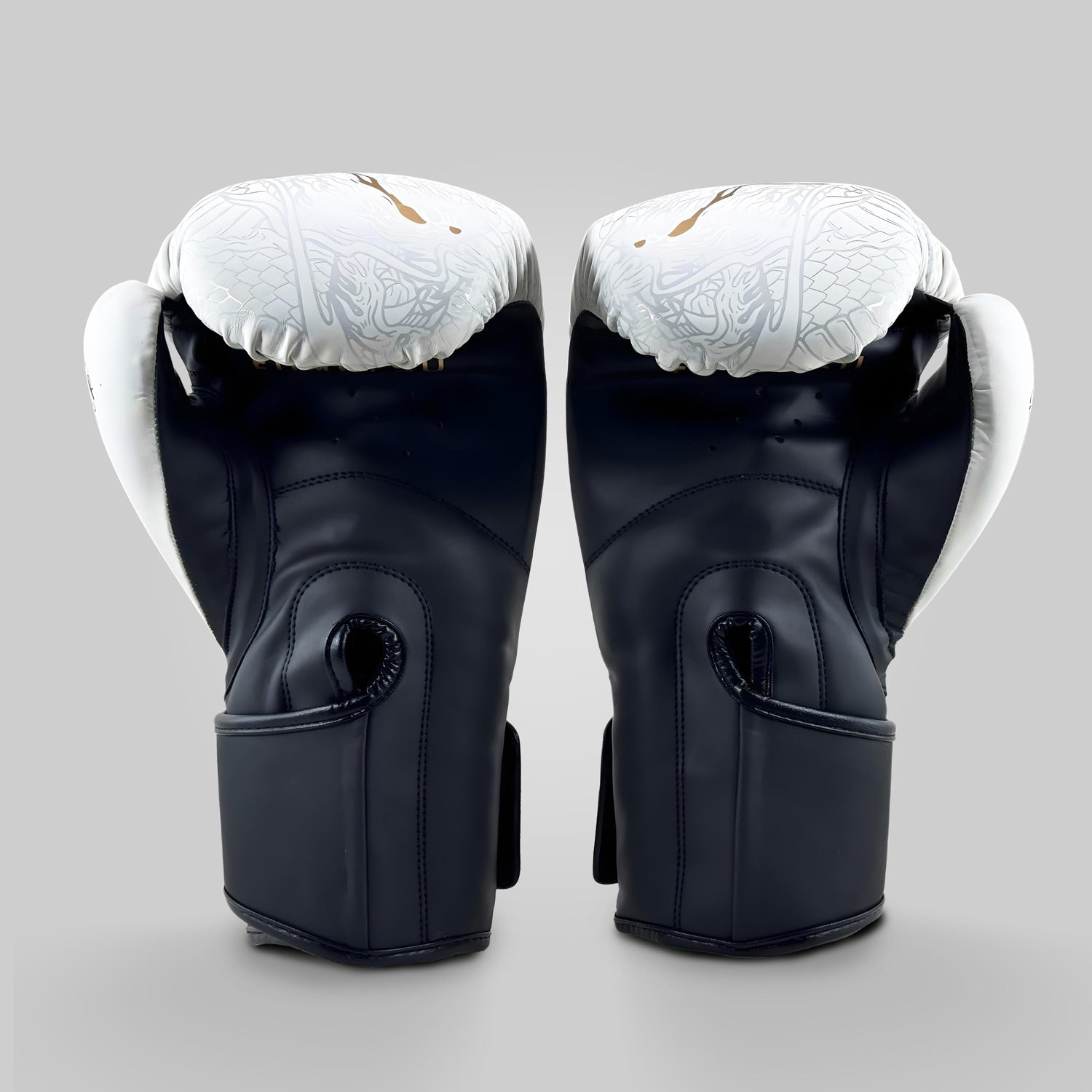 Dragon Slayer Boxing Gloves White/Black/Gold