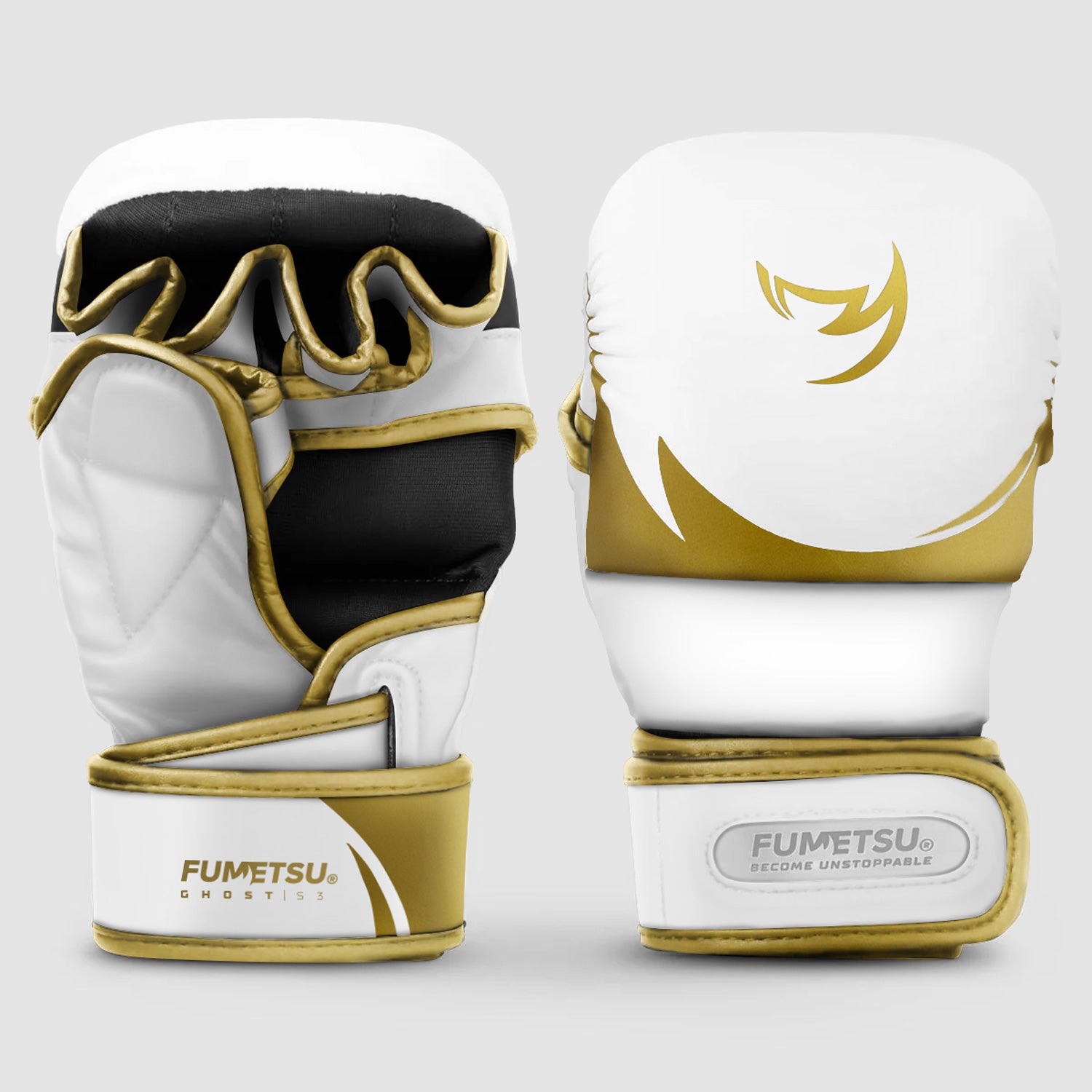 Ghost S3 MMA Sparring Gloves White/Gold