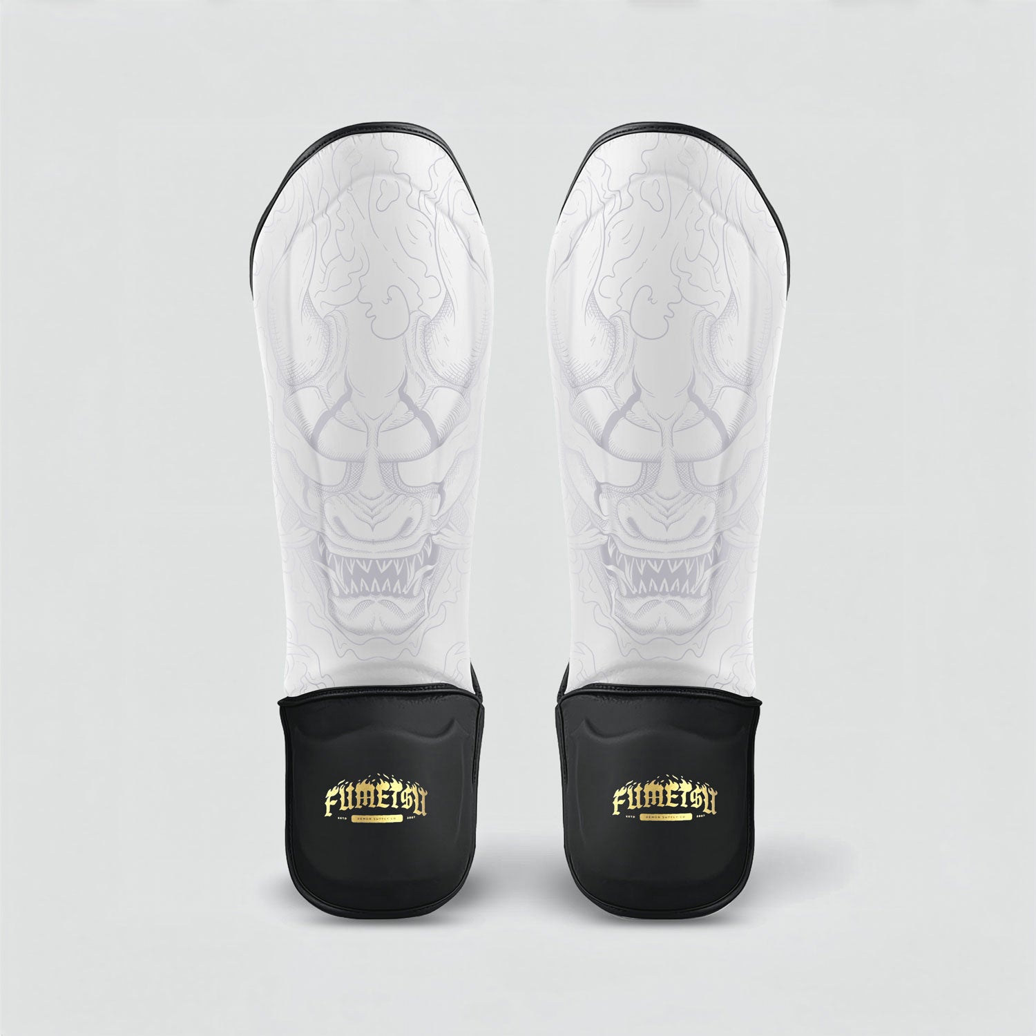 Oni Shin Guards White/Black/Gold