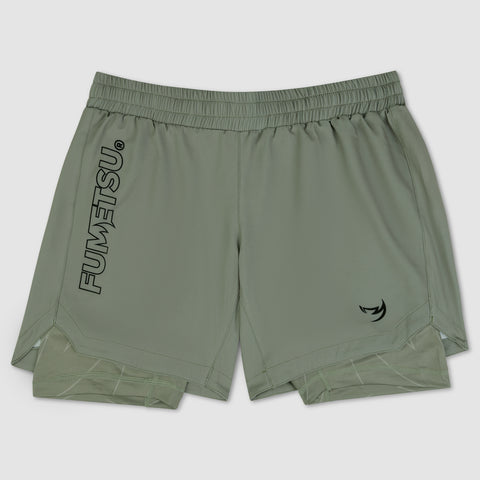 Sand Icon Dual Layer Fight Shorts