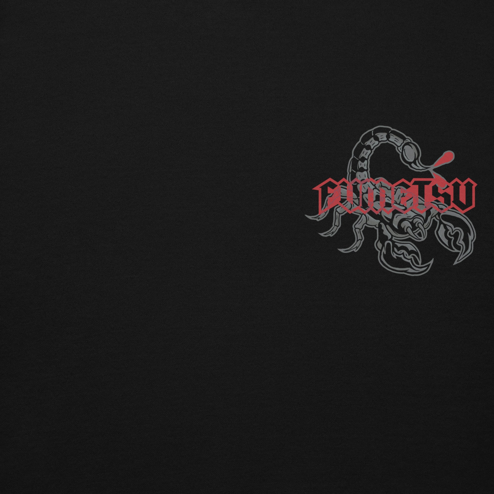 Fumetsu Inked Scorpion Hoodie Black/Red Logo