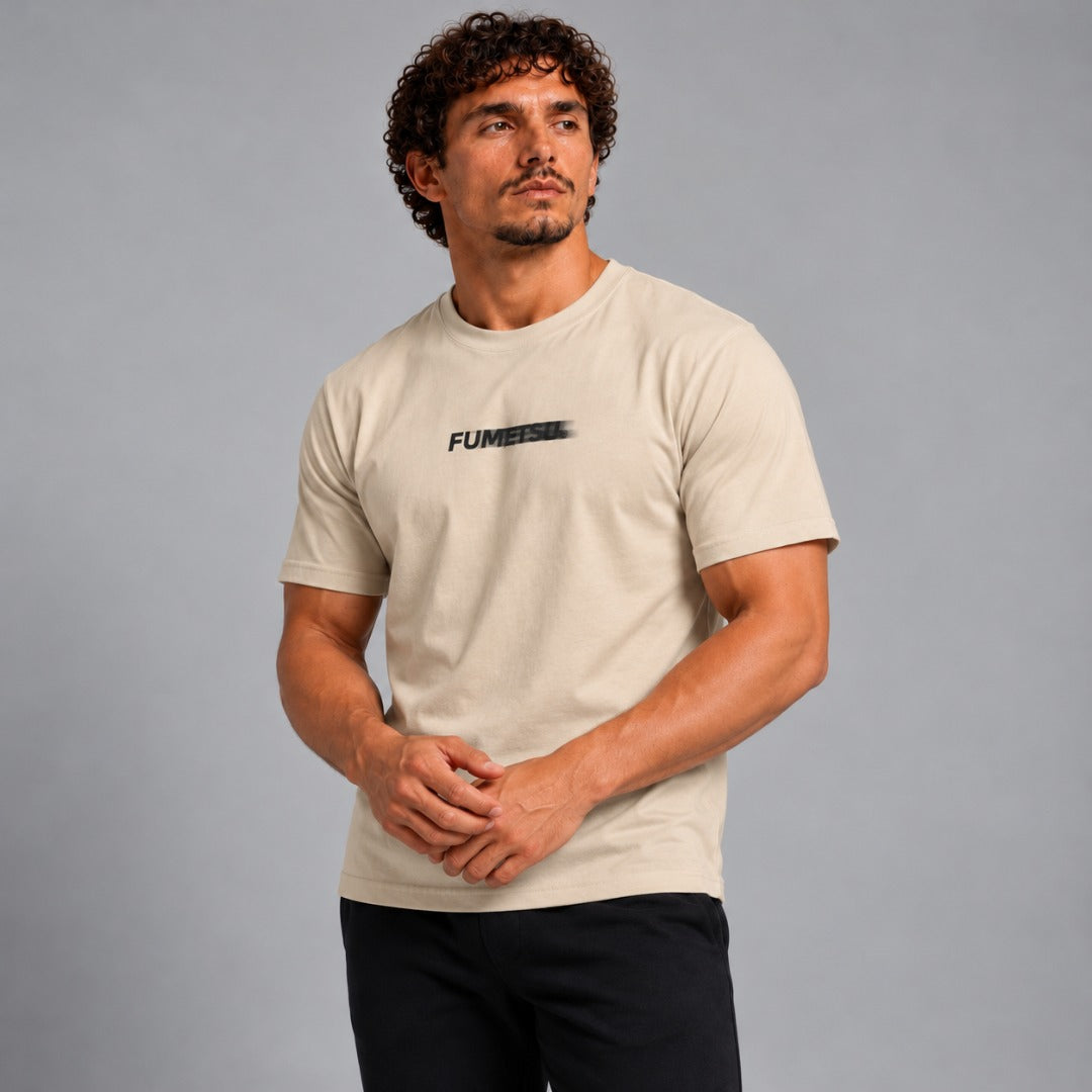 Fumetsu Signature Blur T-Shirt Sand Lifestyle 3