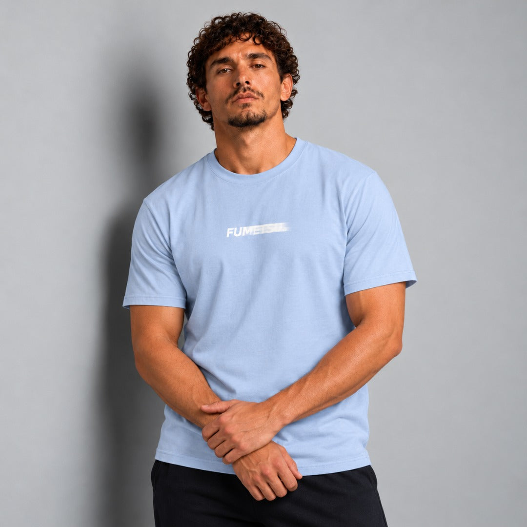 Fumetsu Signature Blur T-Shirt light blue Lifestyle 1