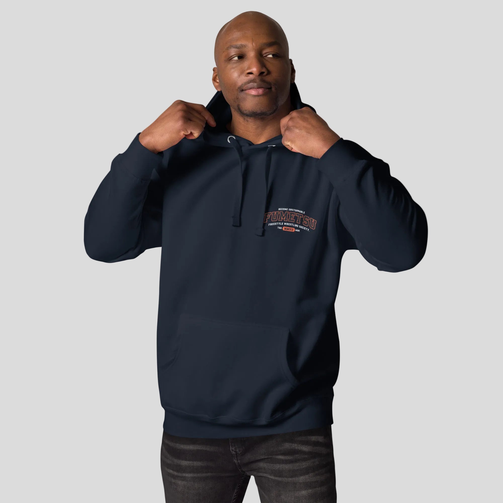 Fumetsu Varsity Hoodie Navy Lifestyle