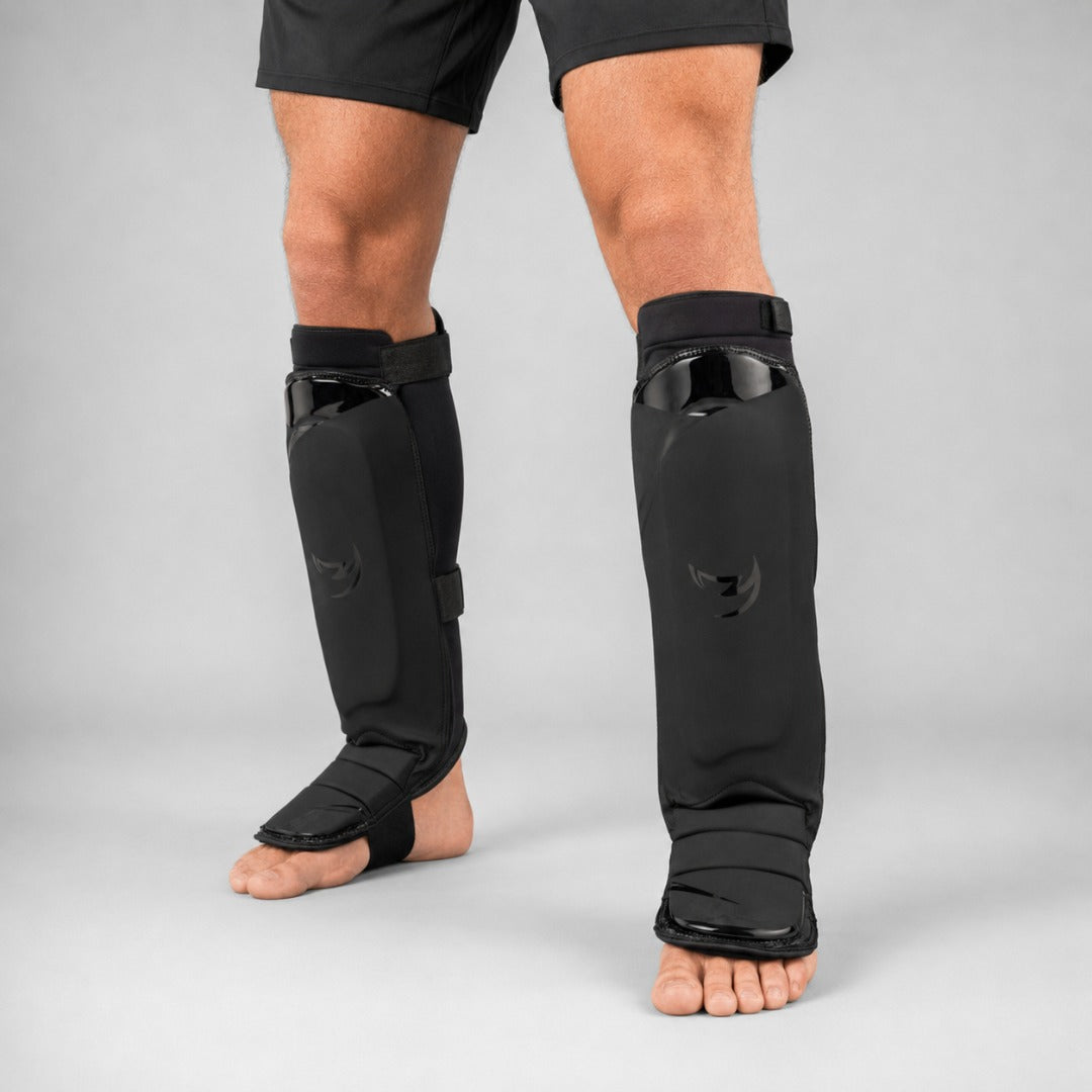 Ghost S3 MMA Shin Guards Black/Black Lifestyle 3