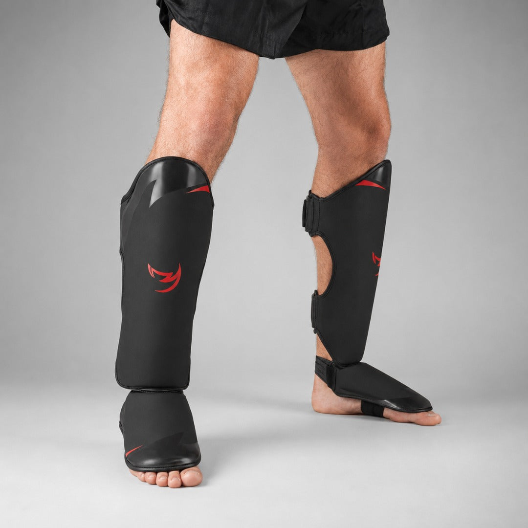 Ghost S3 Thai Shin Guards Black/Red