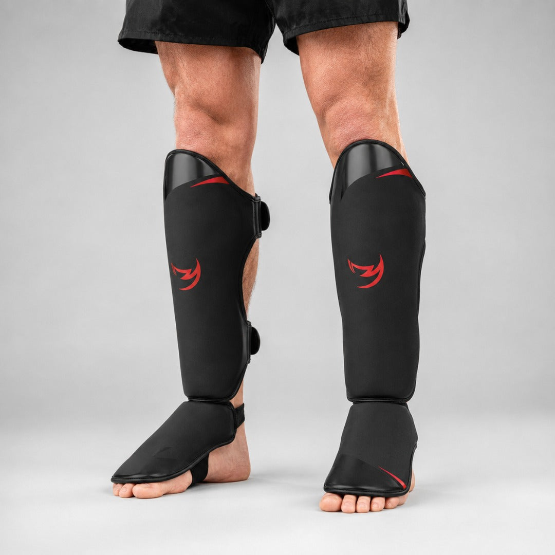 Ghost S3 Thai Shin Guards Black/Red