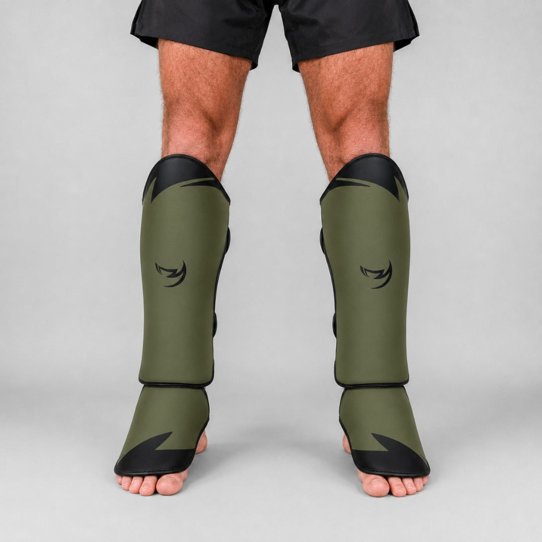 Ghost S3 Thai Shin Guards Khaki/Black Lifestyle 1