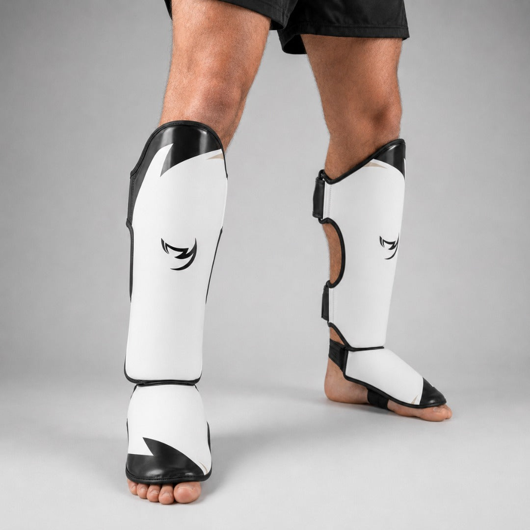Ghost S3 Thai Shin Guards White/Black/Grey Lifestyle 4