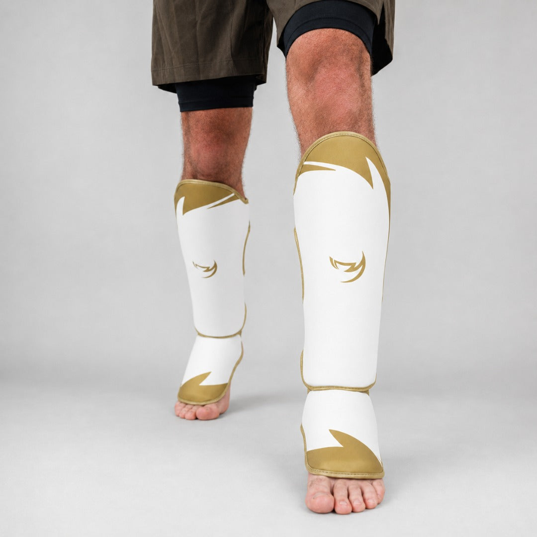 Ghost S3 Thai Shin Guards White/Gold