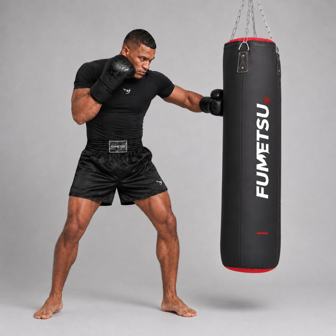Icon 4ft Punch Bag Black/Red/White