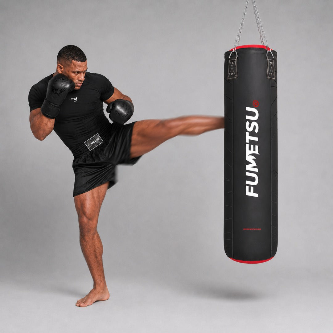 Icon 4ft Punch Bag Black/Red/White