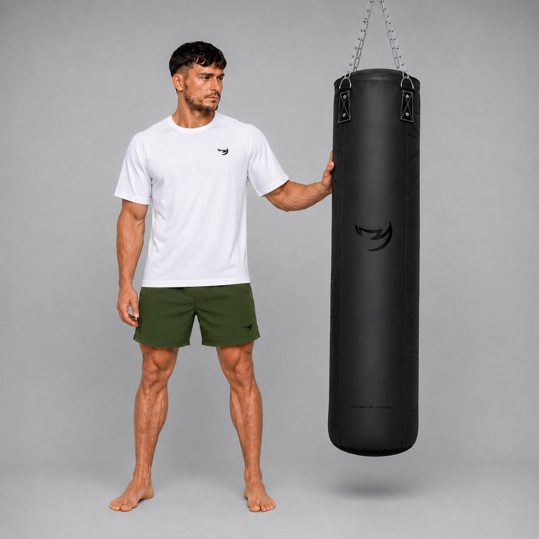 Icon 5ft Punch Bag Black/Black