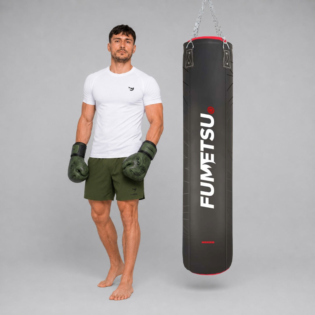 Icon 5ft Punch Bag Black/Red/White