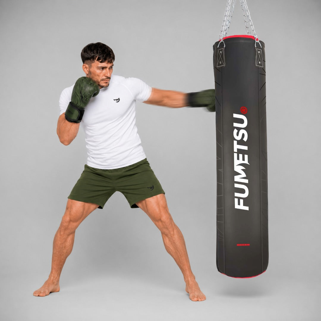 Icon 5ft Punch Bag Black/Red/White