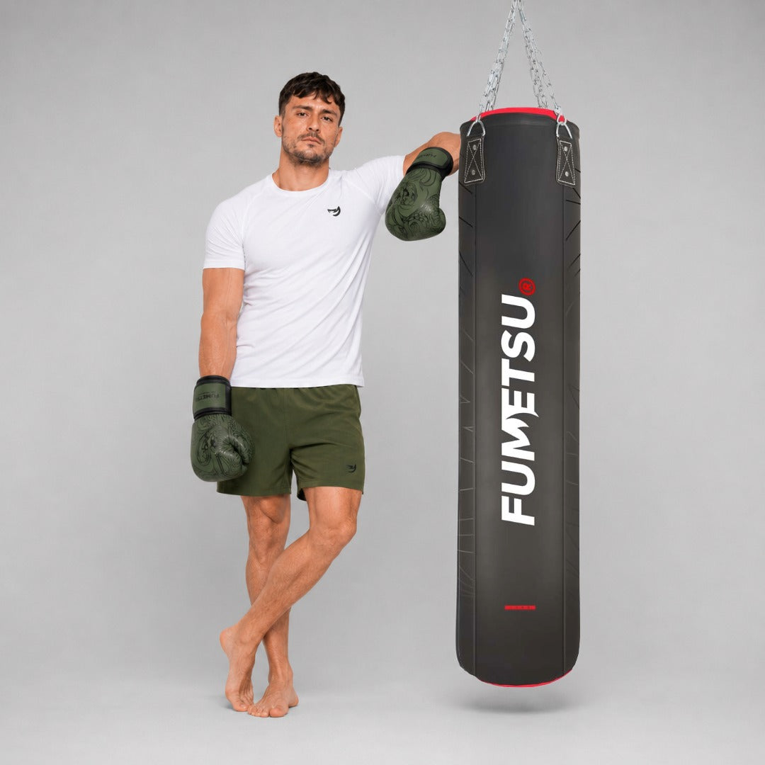 Icon 5ft Punch Bag Black/Red/White