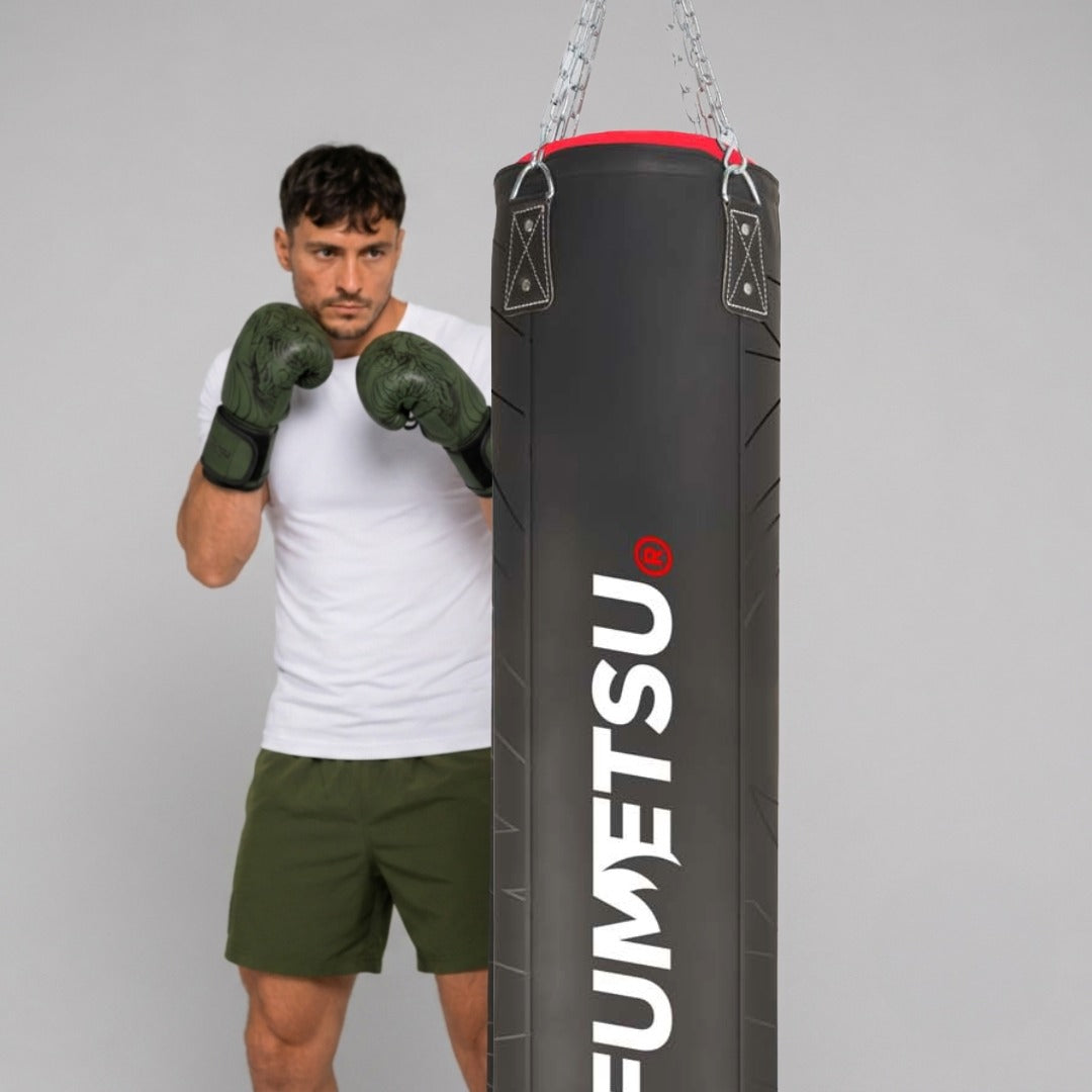 Icon 5ft Punch Bag Black/Red/White